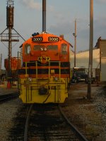 Marquette Railroad engine 3000 head on